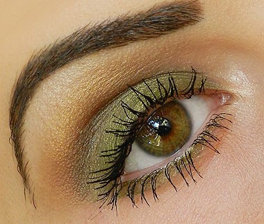 olive green eye makeup tafrih4all 6 آموزش تصویری آرایش چشم
