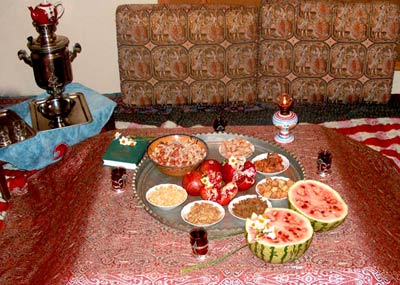 رسم و رسومات یلدا, آداب و رسوم, شب یلدا