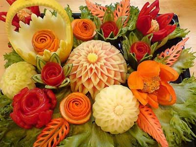 درباره سفره آرایی،تزیین میوه و سبزی،تکنیک های میوه آرایی،سفره آرایی،هنر در خانه