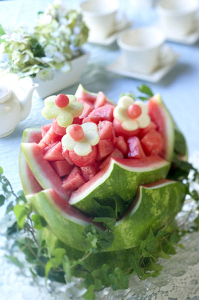 تزیین هندوانه شب یلدا,میوه آرایی شب چله