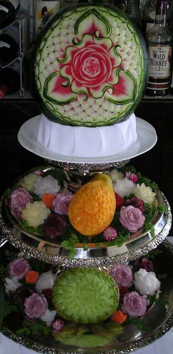 میوه آرایی شب یلدا , تزیین میوه های شب یلدا