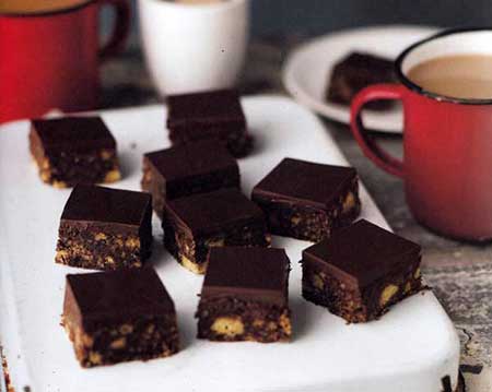 طرز تهیه مکعب های شکلات,پخت مکعب های شکلات