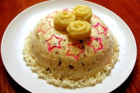 تزیین سالاد الویه