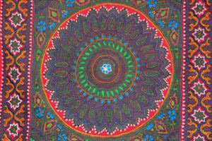 صنایع دستی ایران, پته دوزی کرمان, سوزن دوزی