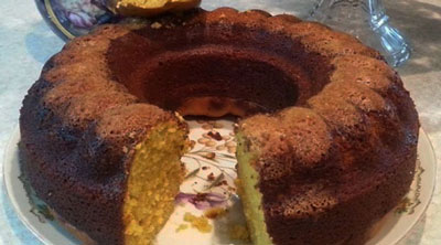 کیک کدو حلوایی و سیب کاراملی ,طرز تهیه کیک کدو حلوایی