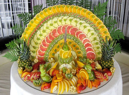 آموزش میوه آرایی,تزیین میوه شب یلدا