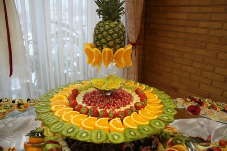 آموزش میوه آرایی,تزیین میوه شب یلدا