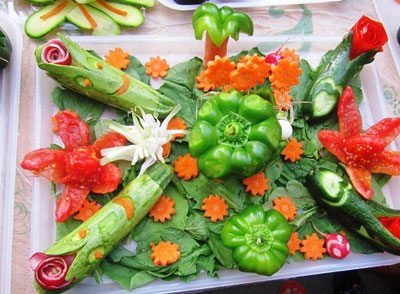 آموزش سبزی آرایی,تزیین سبزی خوردن آموزش سبزی آرایی,تزیین سبزی خوردن