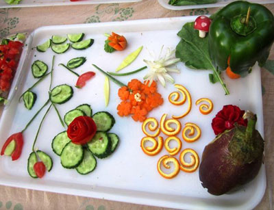 آموزش سبزی آرایی,تزیین سبزی خوردن آموزش سبزی آرایی,تزیین سبزی خوردن