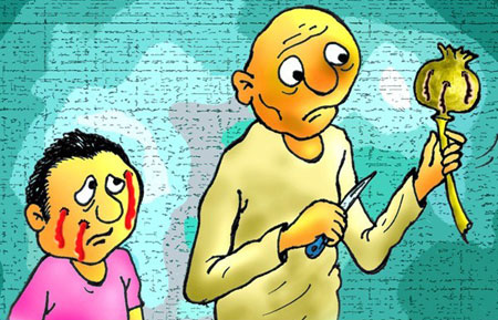  عکس های طنز,کاریکاتور مصرف مواد مخدر,کاریکاتورهای مفهومی و آموزنده