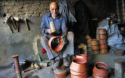 ظروف مسی, هنر فلزکاری