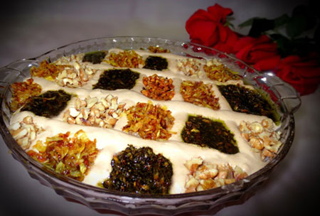 ایده برای تزیین حلیم بادمجان, تزیین حلیم بادمجان ماه رمضان