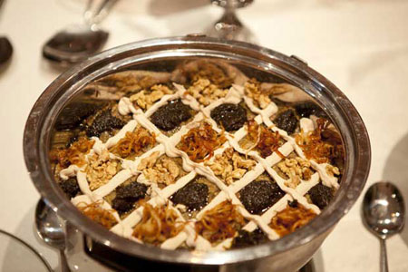 ایده برای تزیین حلیم بادمجان, تزیین حلیم بادمجان ماه رمضان