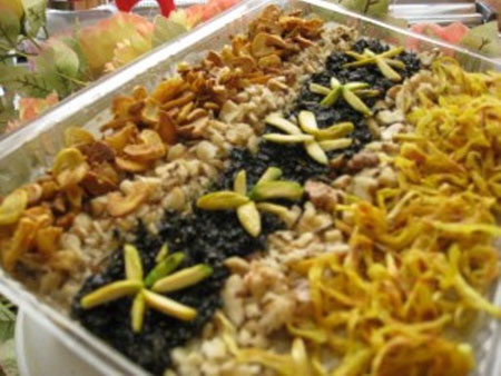تزیین حلیم بادمجان,تزیین حلیم ماه رمضان