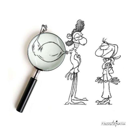 کاریکاتور و تصاویر طنز, کاریکاتور های آموزنده