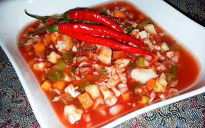 درست کردن ترشی با آب گوجه فرنگی,طرز تهیه سالاد مشهدی