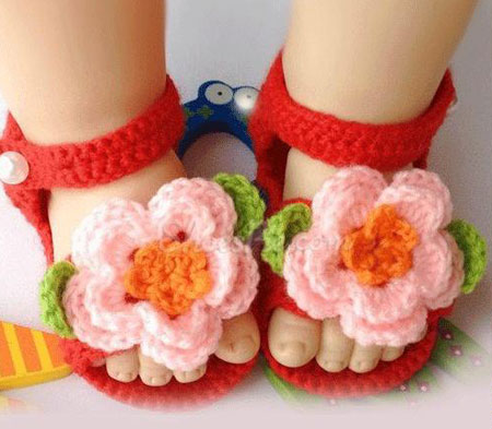 مدل پاپوش های بافتنی