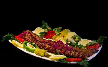تزیین کباب تابه ای,تزیین کباب ها,تزیین کباب ماهیتابه ای