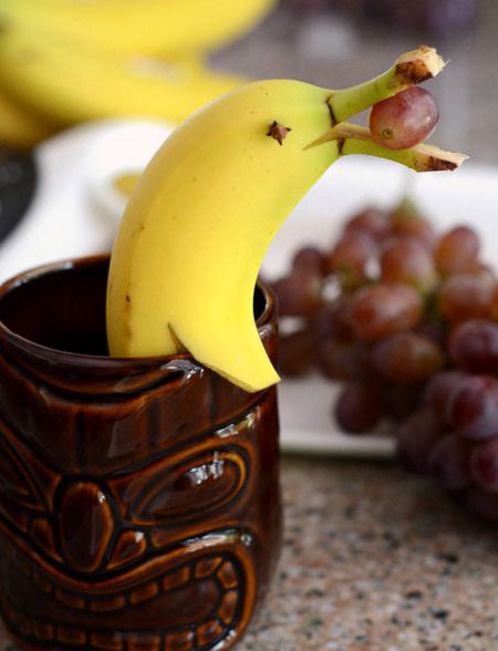 تزیین موز به شکل حیوان, اشکال مختلف تزیین موز
