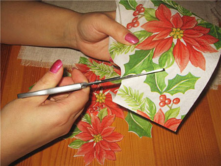 نحوه دکوپاژ روی گونی, آموزش نقاشی روی پارچه
