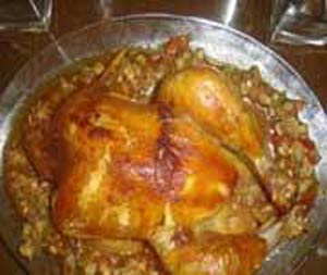 مرغ کنتاکی با مخلفات,