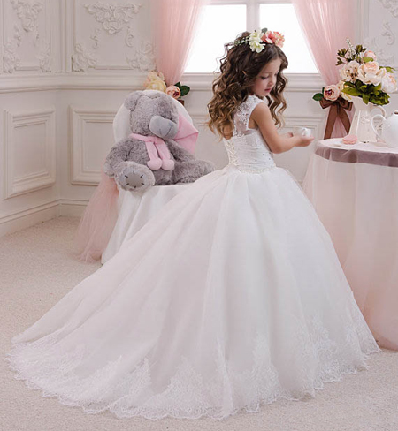 لباس عروس بچه گانه,لباس عروس دخترانه