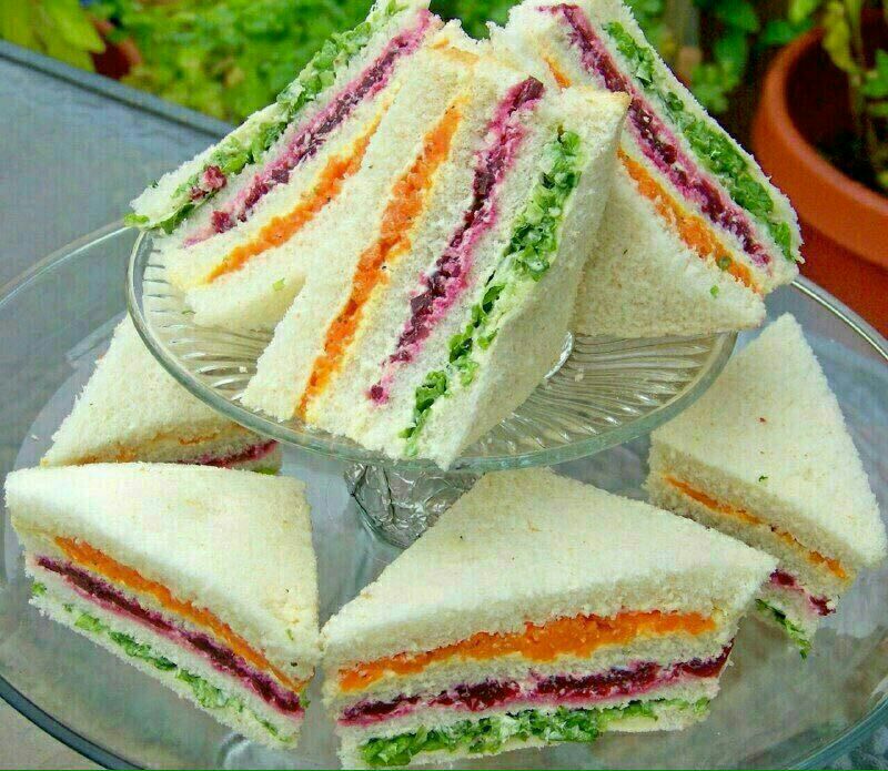 ساندویچ رولتی, رژیمی, ساندویچ های رنگی 
