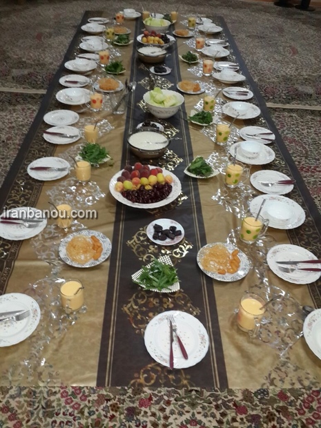 غذای افطاری برای مهمان