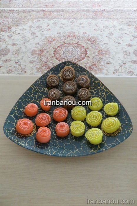 تزیین ژله بستنی, تزیین ژله, تزیین ژله میوه ای , تزیین ژله, طرز تهیه ژله, دسر ,ژله تزریقی
