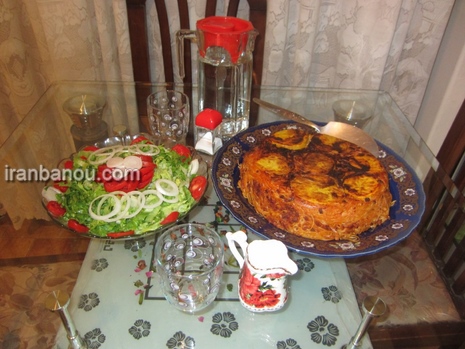 تزیین ماکارونی, تزیین ماکارونی رشته ای ,تزیین سالاد ماکارونی ,تزیین سالاد ماکارونی و الویه