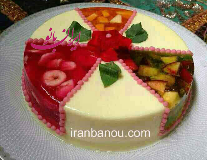ژله چند رنگ عمودی, ژله عمودی, ژله چرخشی ,طرز تهیه ژله عمودی, ژله عمودی با میوه ,ژله بستنی عمودی