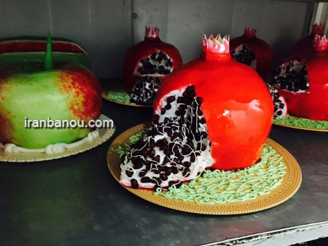 تزیین وسایل شب یلدا برای عروس