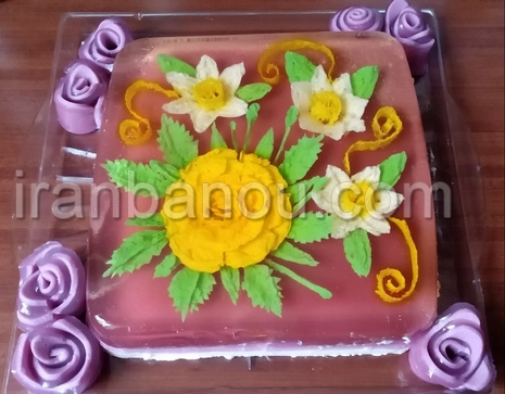 تزیین ژله تزریقی گلدار, طرز تهیه ژله تزریقی گلدار, تزیین ژله, تزیین ژله تزریقی ,تزیین ژله بستنی, تزیین ژله جدید, تزیین ژله تزریقی در جام 