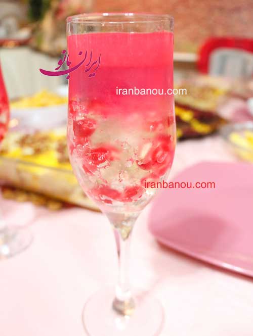 ژله حبابی, ژله حبابی انار, آموزش ژله حبابی, ژله حبابدار, ژله حلزونی 