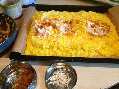 رولت ته چین مرغ, طرز تهیه رولت ته چین