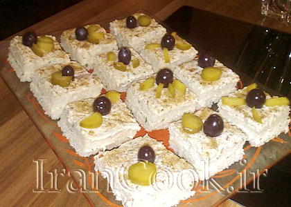 تزیین سالاد مرغ