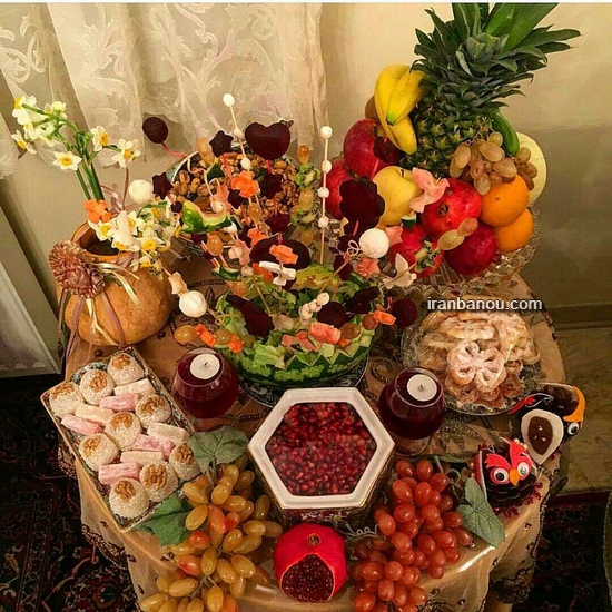دیزاین سفره شب یلدا دیزاین سفره شب یلدا