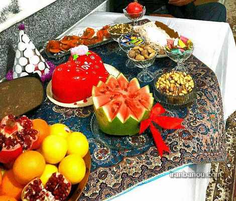 تزیینات شب یلدا برای عروس