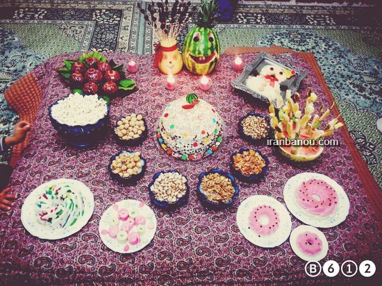 عکس سفره شب یلدا