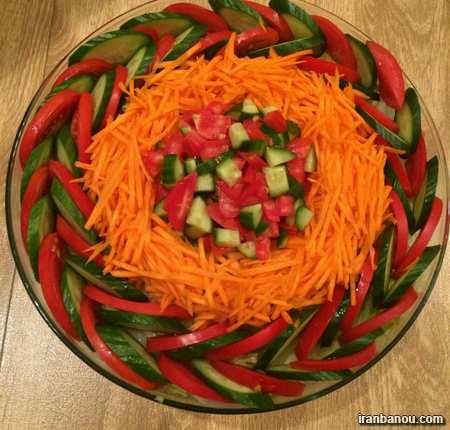 انواع سالاد برای مهمانی نحوه تزیین کردن سالاد