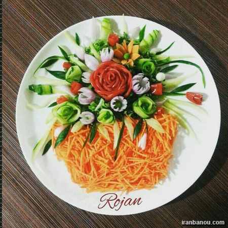 طرز تهیه انواع سالاد کاهو,سالاد گوجه