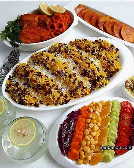 تزیین سالاد فصل مجلسی