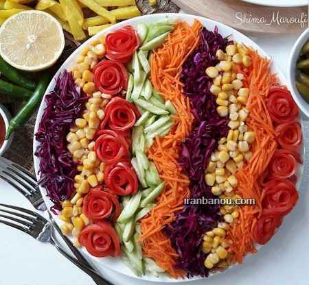 تزیین میز غذا تزیین سفره شام مهمانی