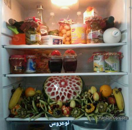 مدل تزیینات یخچال عروس
