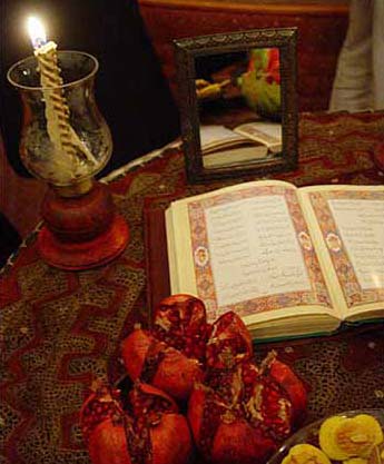 فال حافظ و شب یلدا, فال شب یلدا, آداب و رسوم شب یلدا