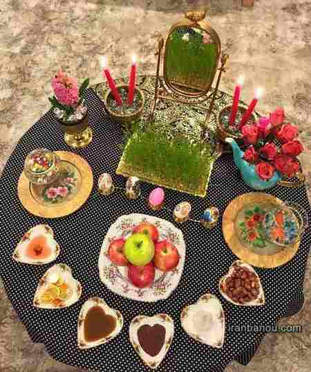 تزیین سفره هفت سین عروس