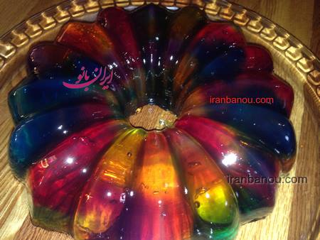 طرز تهیه انواع ژله مجلسی ژله آبرنگی