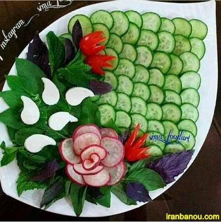 کیک نون و پنیر و سبزی