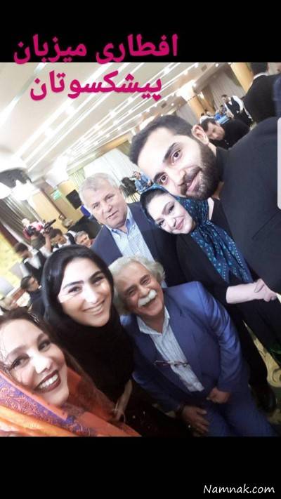 هنرمندان در مهمانی افطار بهنوش بختیاری مهمانی افطار بهنوش بختیاری