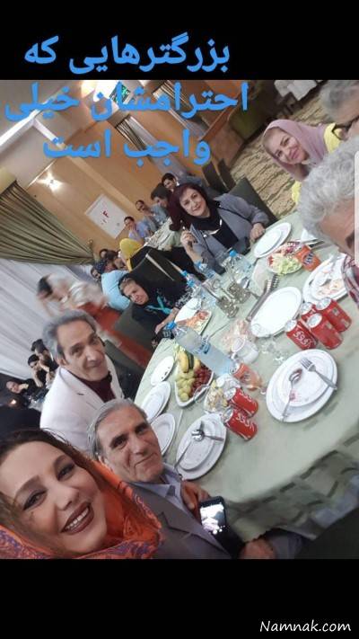 هنرمندان در مهمانی افطار بهنوش بختیاری بهنوش بختیاری